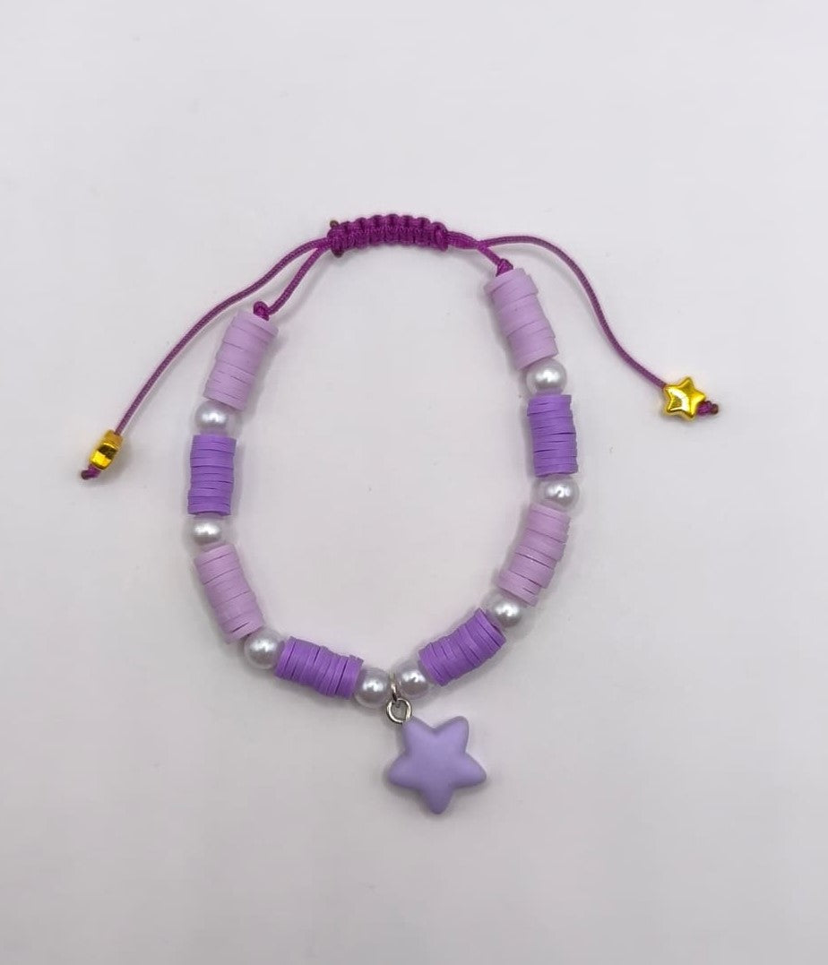 Bratara reglabila Violet Star – mov