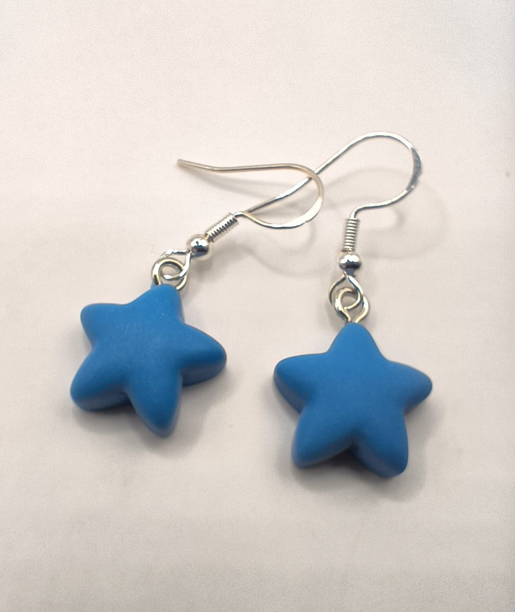 Cercei Little Star - stelute colorate albastru inchis