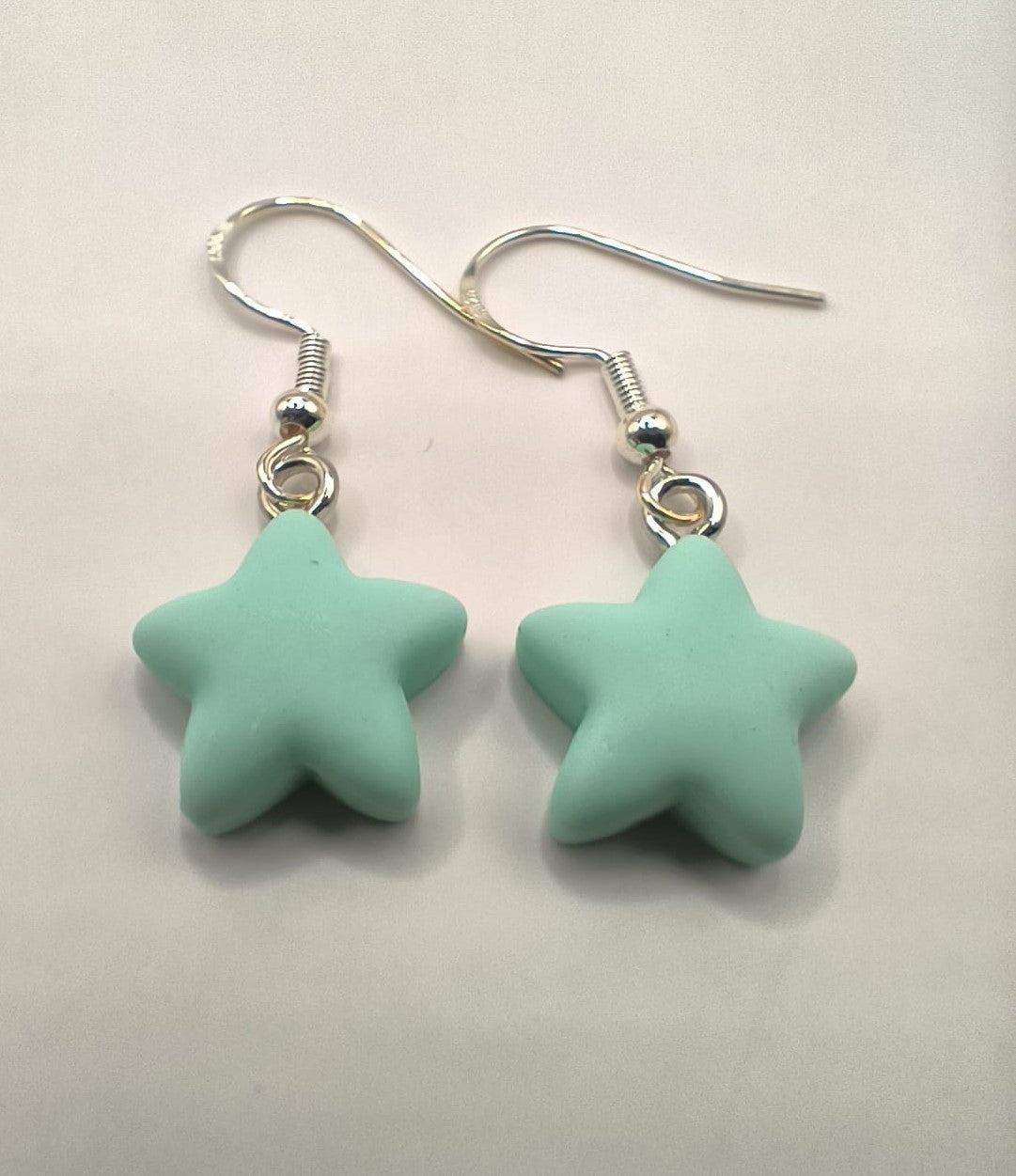 Cercei Little Star - stelute colorate albastru deschis