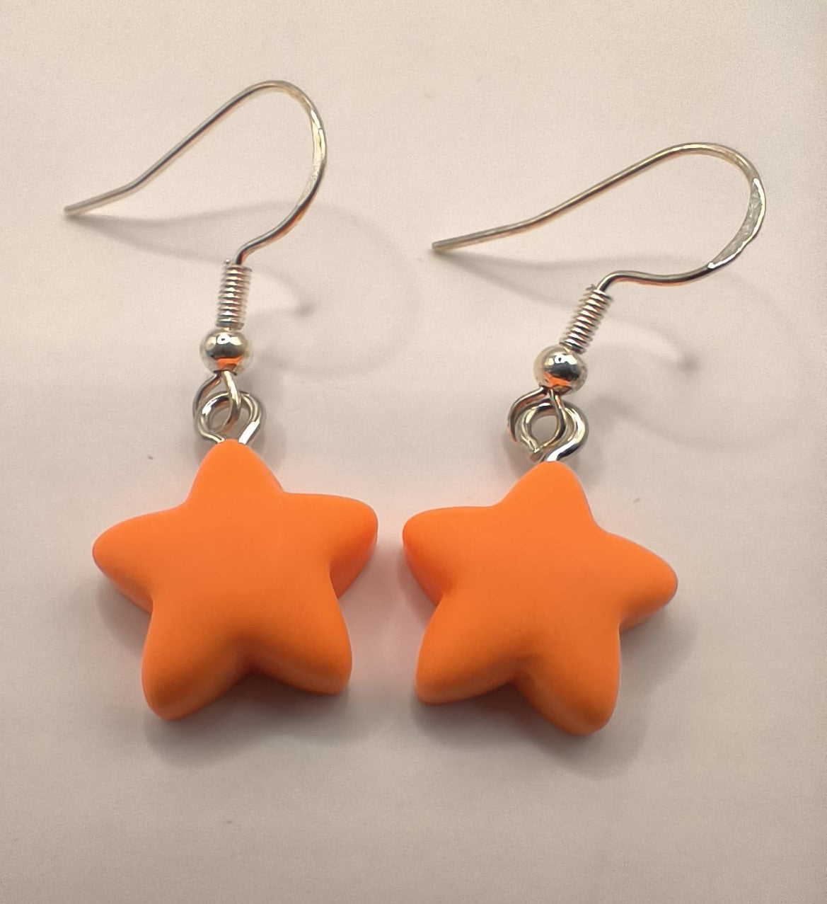 Cercei Little Star - stelute colorate portocaliu