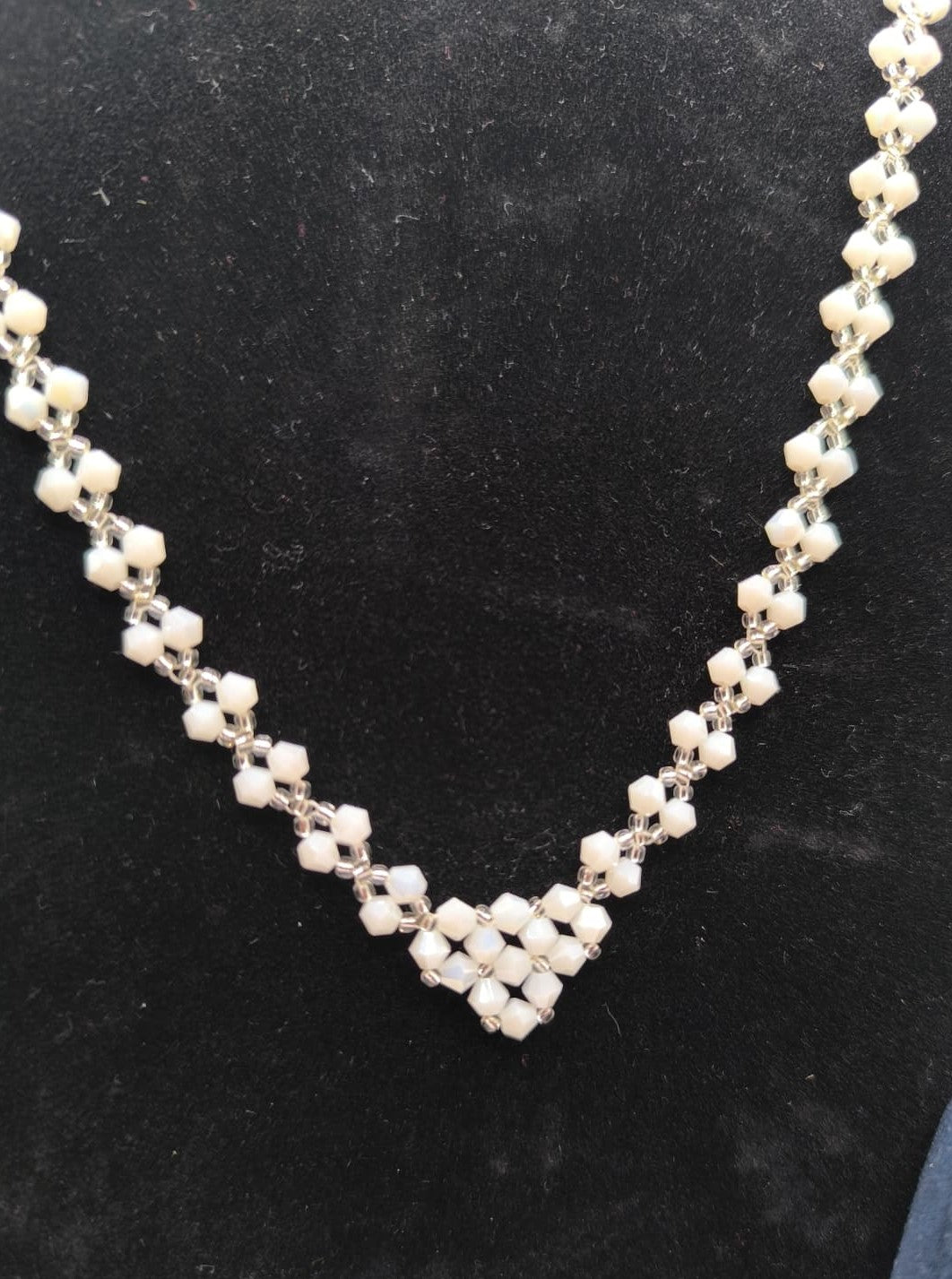 Set bijuterii Gheata Sclipitoare – colier si bratara alb si argintiu