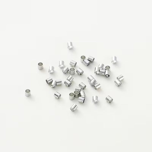 Crimp tubular 2mm argintiu inchis