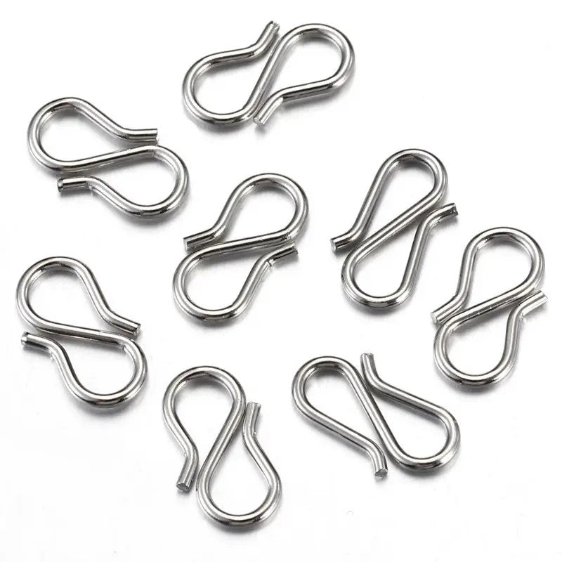 Inchizatoare clema s otel inoxidabil 12x7mm argintiu