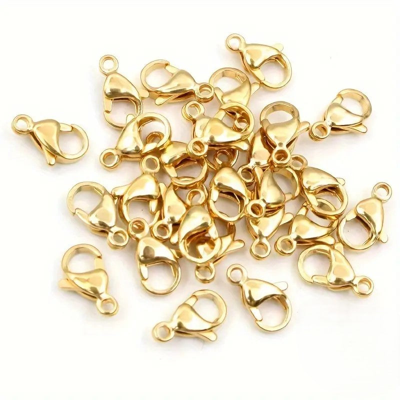 Inchizatoare lobster otel inoxidabil 10mm auriu