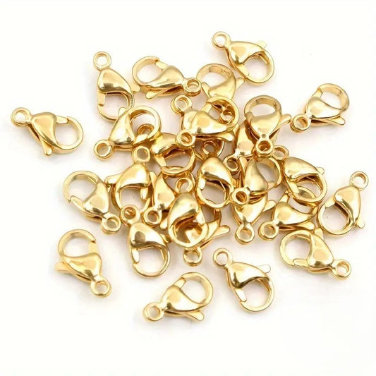 Inchizatoare lobster otel inoxidabil 12mm auriu