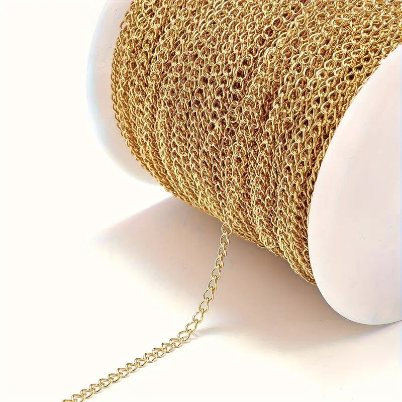 Lant otel inoxidabil 3x4mm auriu