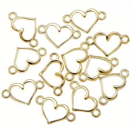 Link inima 14x9mm auriu