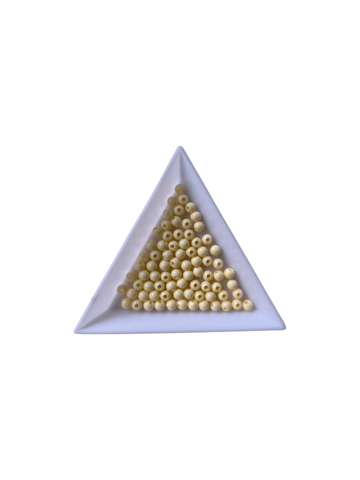 Margele acrilice 4mm bej