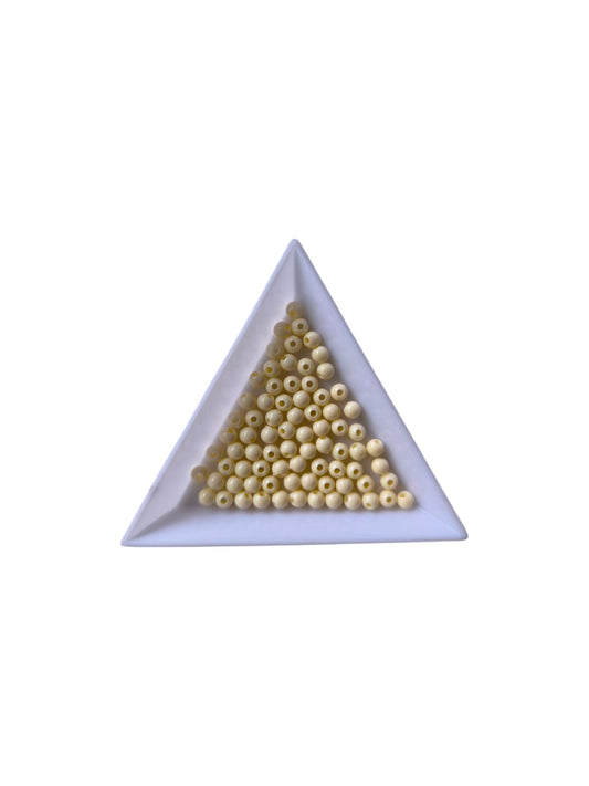 Margele acrilice 4mm bej