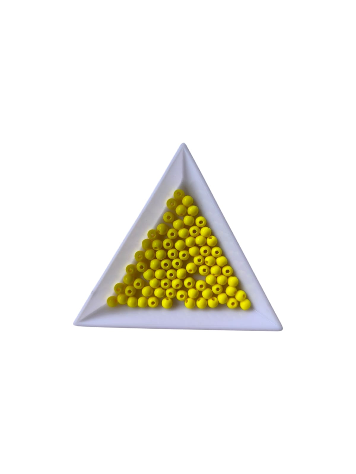Margele acrilice 4mm galben