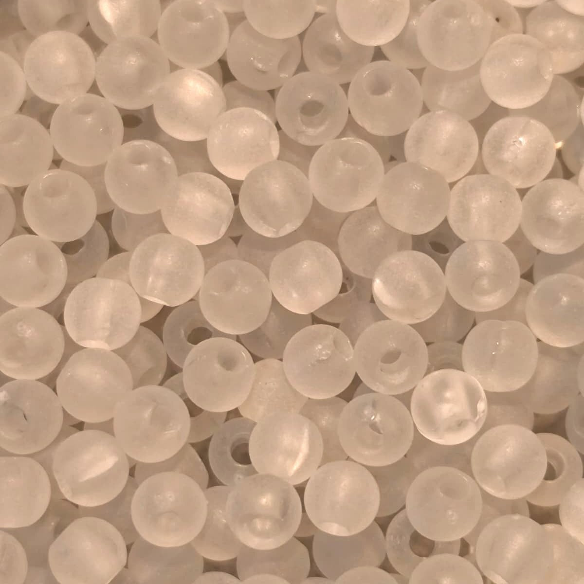 Margele acrilice 4mm gri mat