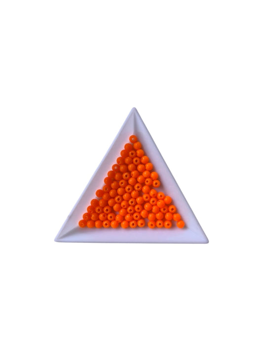 Margele acrilice 4mm portocaliu