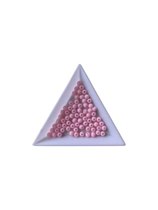 Margele acrilice 4mm roz pal