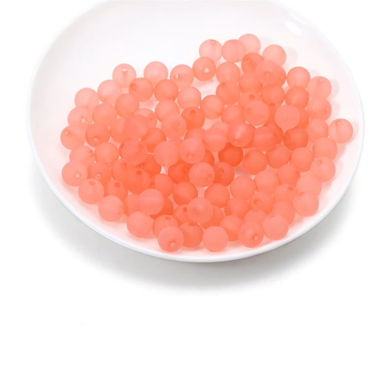 Margele acrilice 4mm roz somon mat