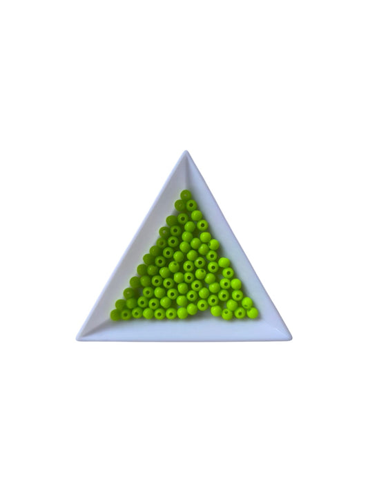 Margele acrilice 4mm verde lime