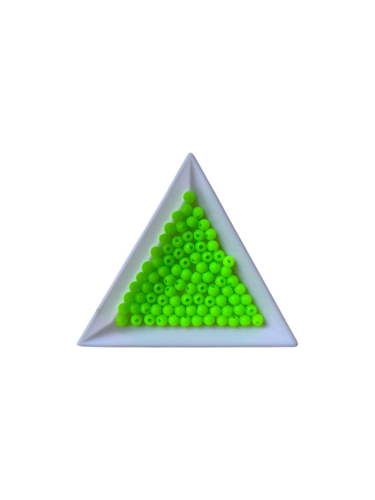 Margele acrilice 4mm verde neon