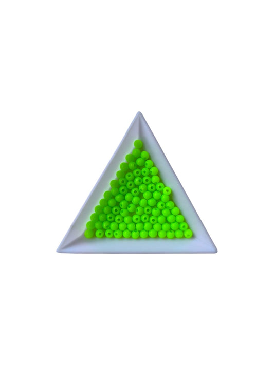 Margele acrilice 4mm verde neon