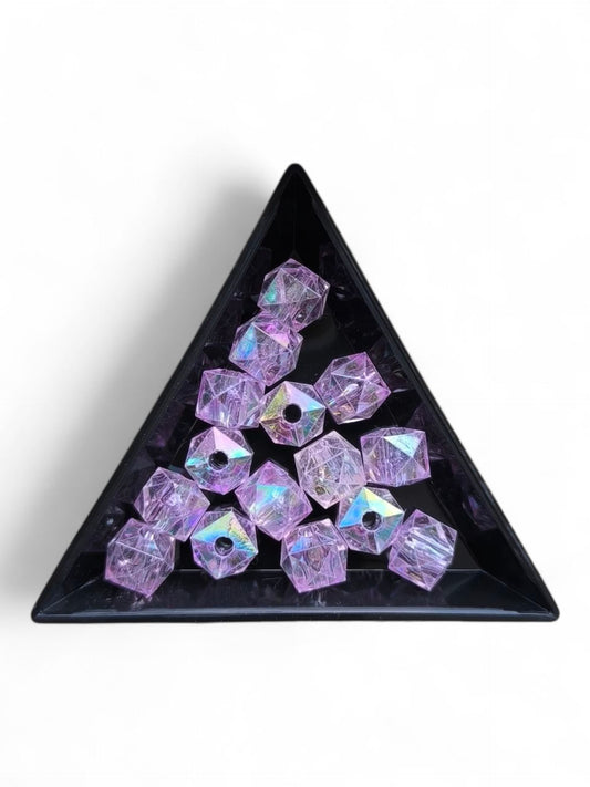 Margele acrilice cristal 1cm mov