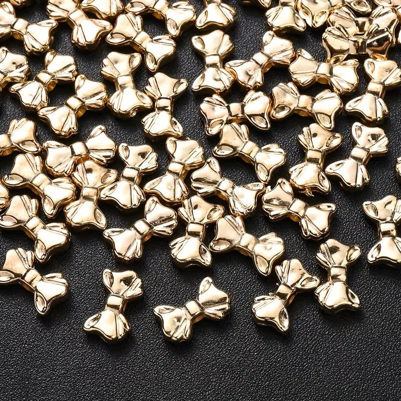 Margele acrilice funda 15x9mm auriu