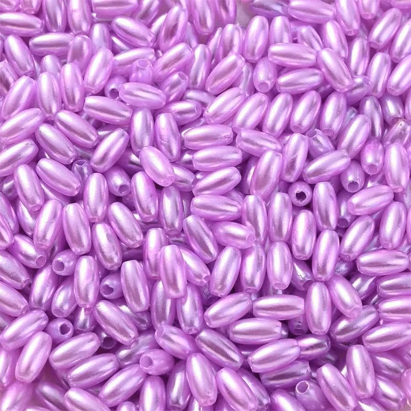 Margele acrilice tub 8mm lila