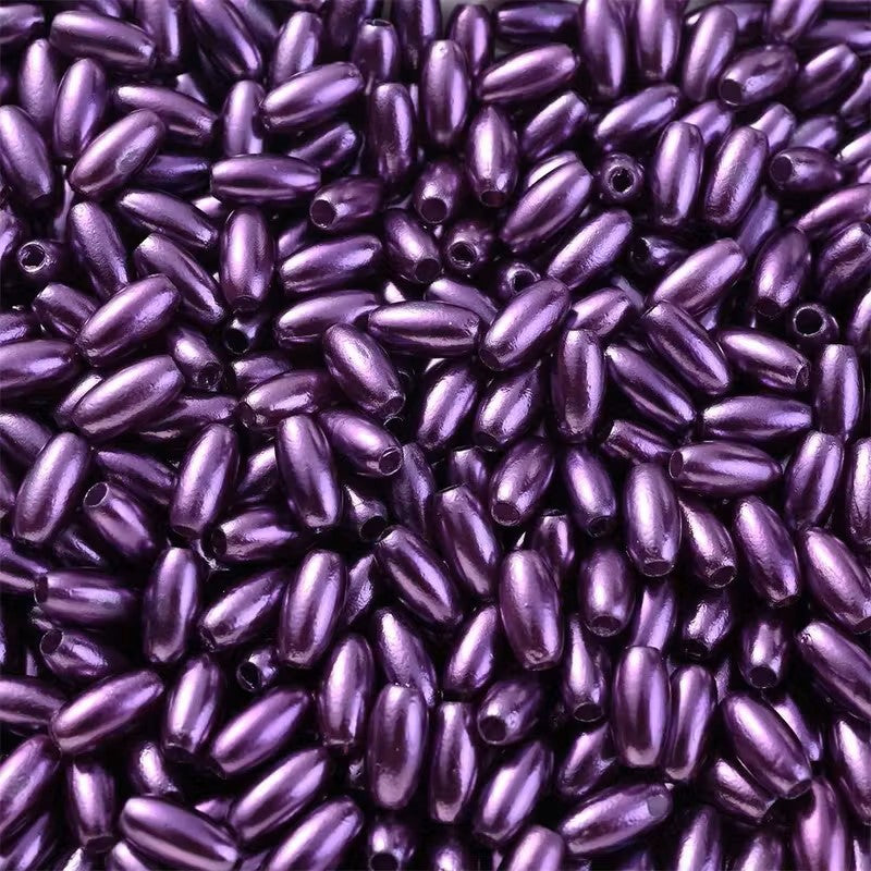 Margele acrilice tub 8mm mov