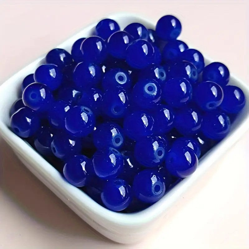 Margele sticla 4mm albastru regal