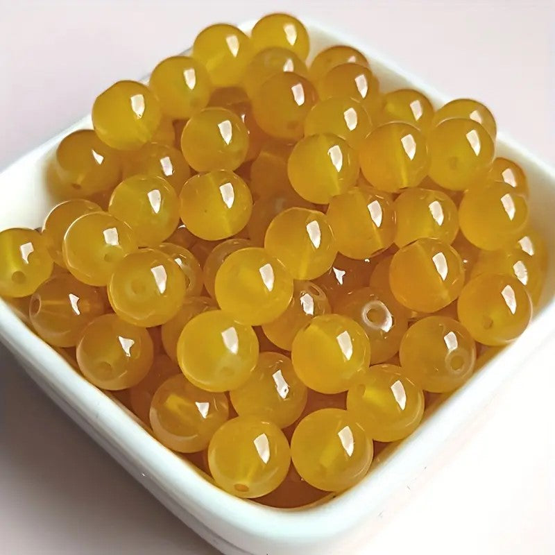 Margele sticla 4mm galben