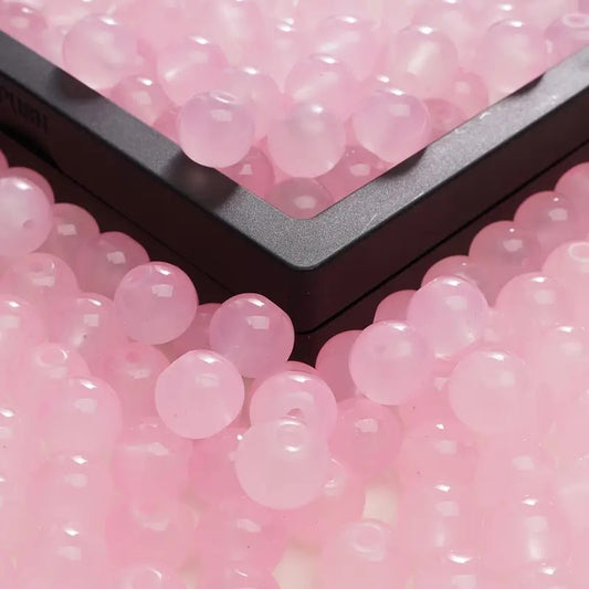 Margele sticla 4mm roz