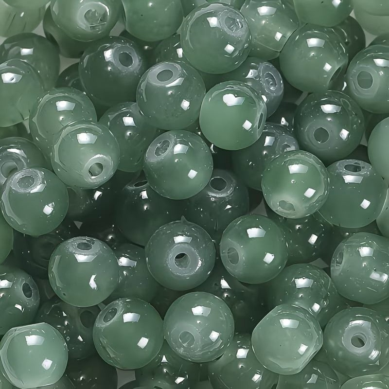 Margele sticla 4mm verde