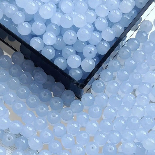 Margele sticla 6mm albastru