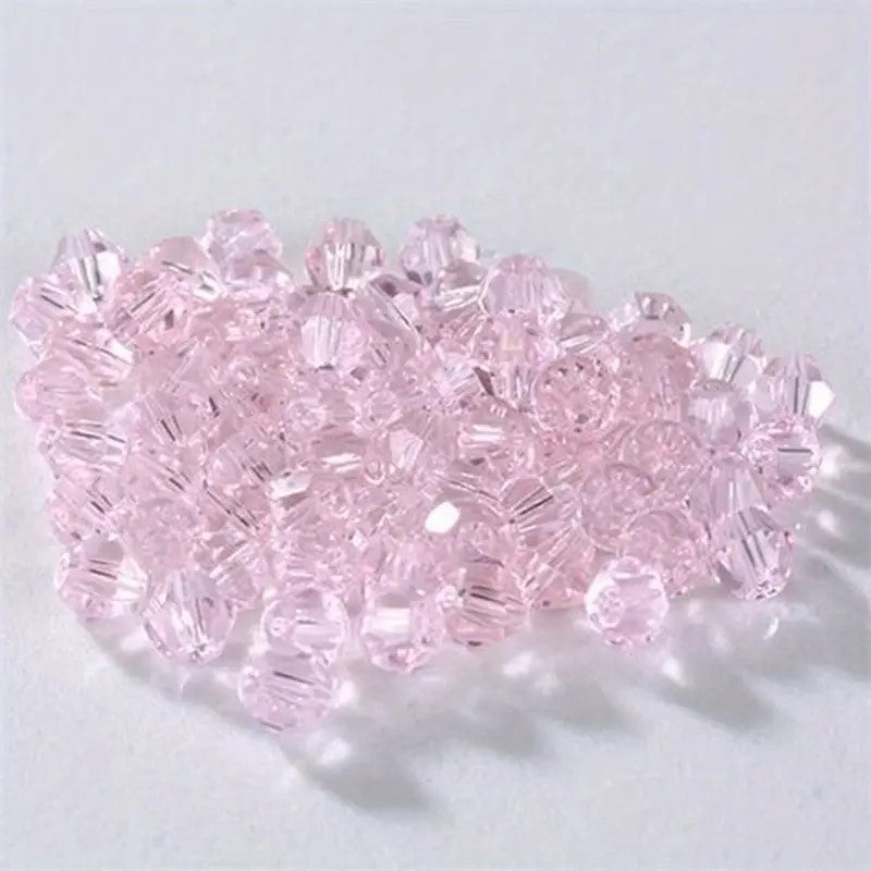 Margele sticla biconice 4mm lila