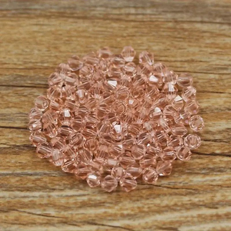 Margele sticla biconice 4mm piersica