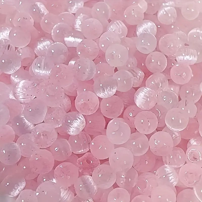 Margele sticla ochi de pisica 4mm roz