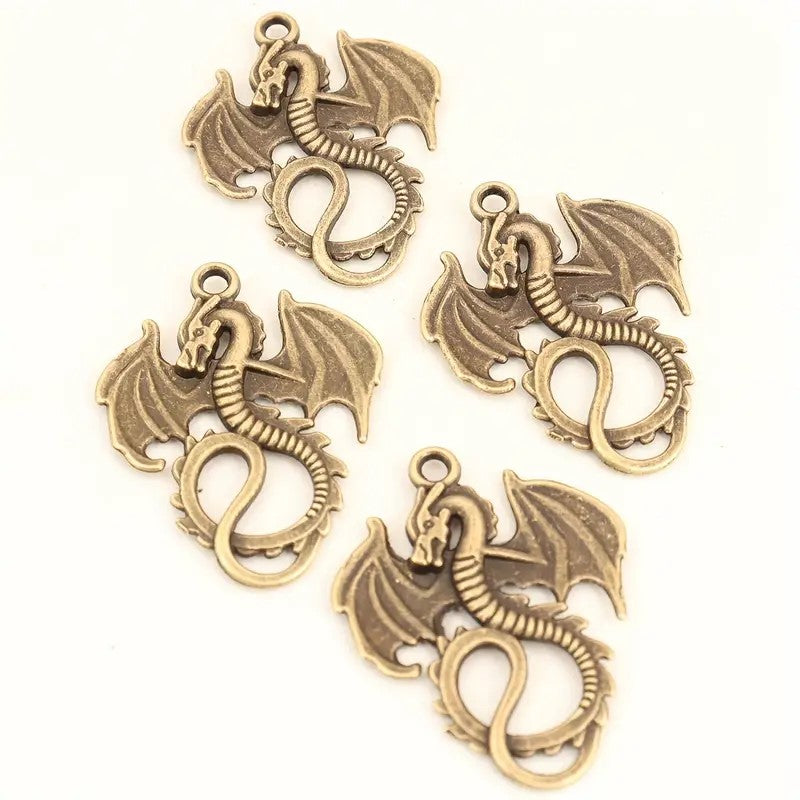 Pandantiv dragon bronz 34x27mm