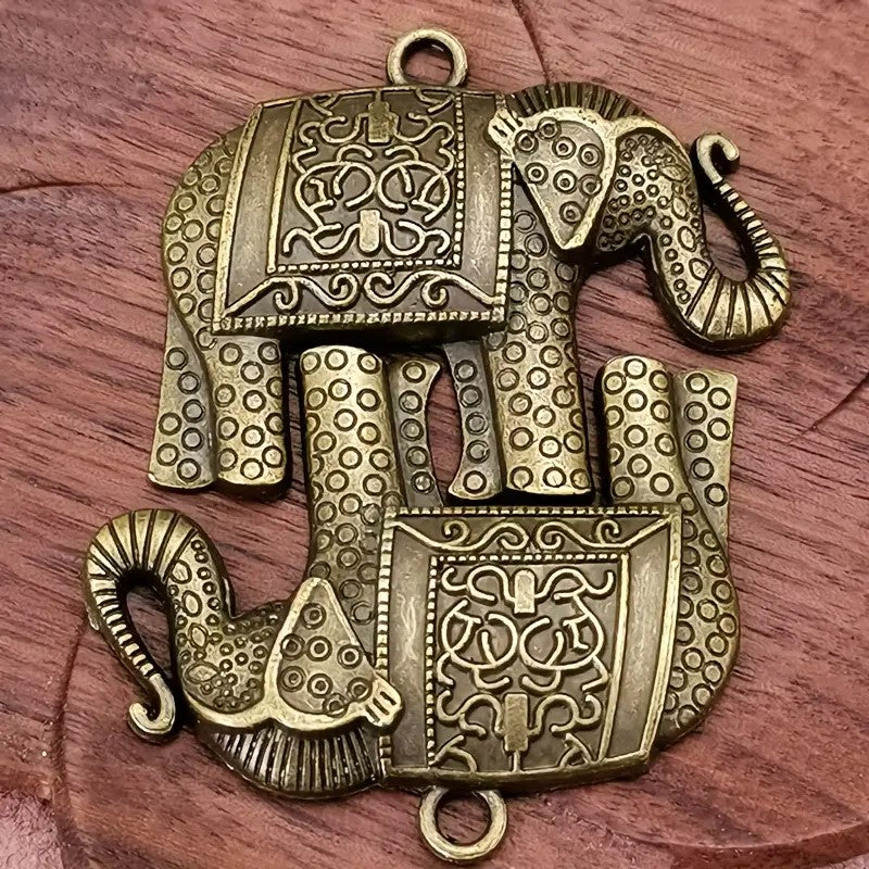 Pandantiv elefant 38x48mm bronz