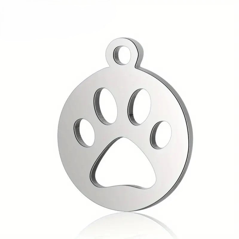 Pandantiv labuta catel otel inoxidabil 12x14mm argintiu