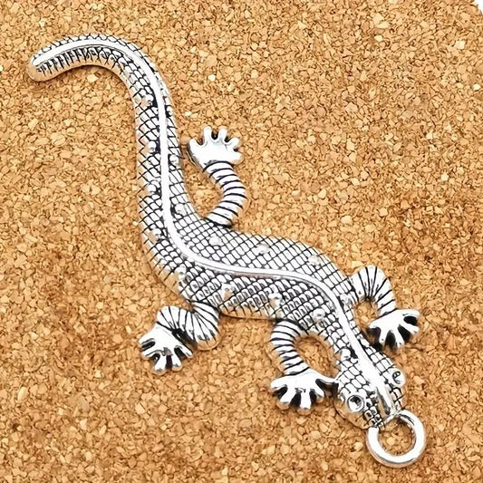 Pandantiv soparla 30x17mm argintiu