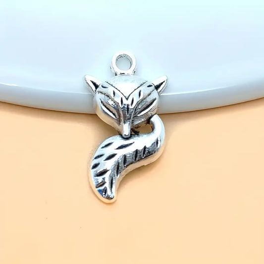 Pandantiv vulpe 23x13mm argintiu