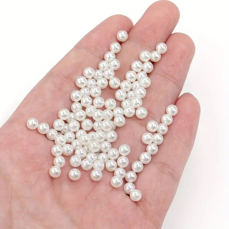 Perle acrilice 4mm bej