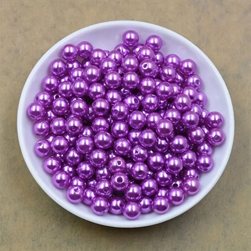 Perle acrilice 6mm mov