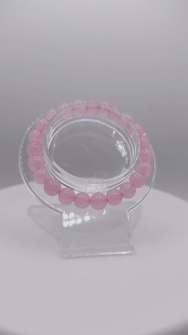 Bratara elastica Cuart Roz