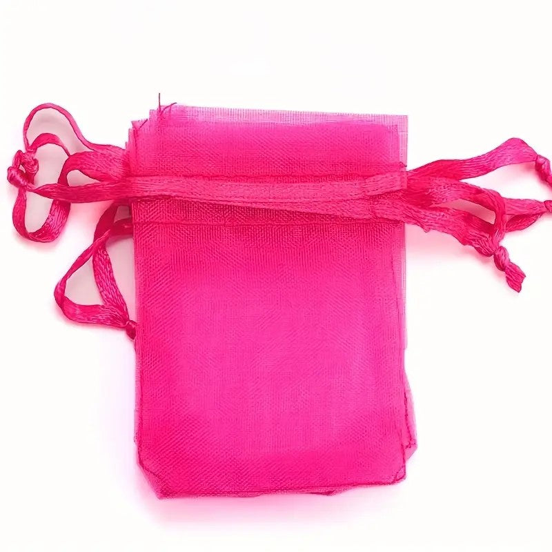 Saculet organza fucsia 7x9mm