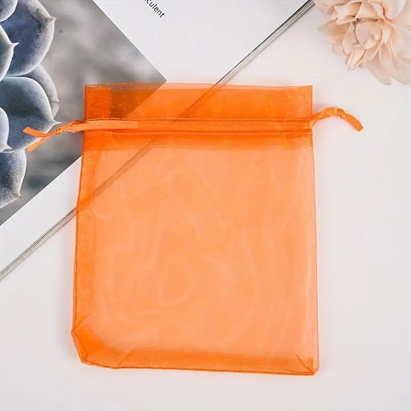 Saculet organza portocaliu 7x9mm