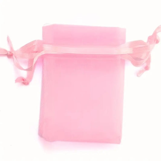 Saculet organza roz 7x9mm