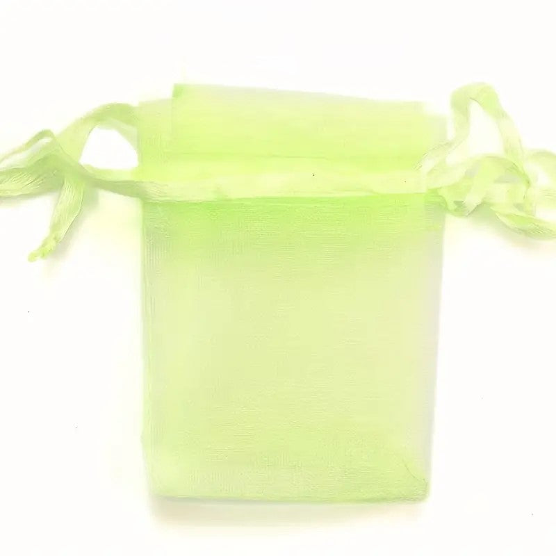 Saculet organza verde 7x9mm