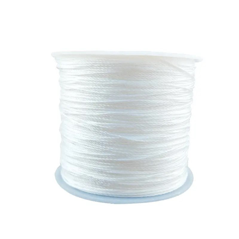 Snur nylon impletit alb 0.8mm rola 45m