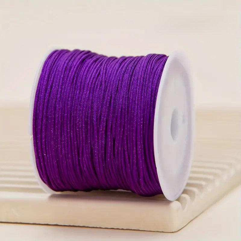 Snur Shamballa nylon mov 0.8mm rola 45m