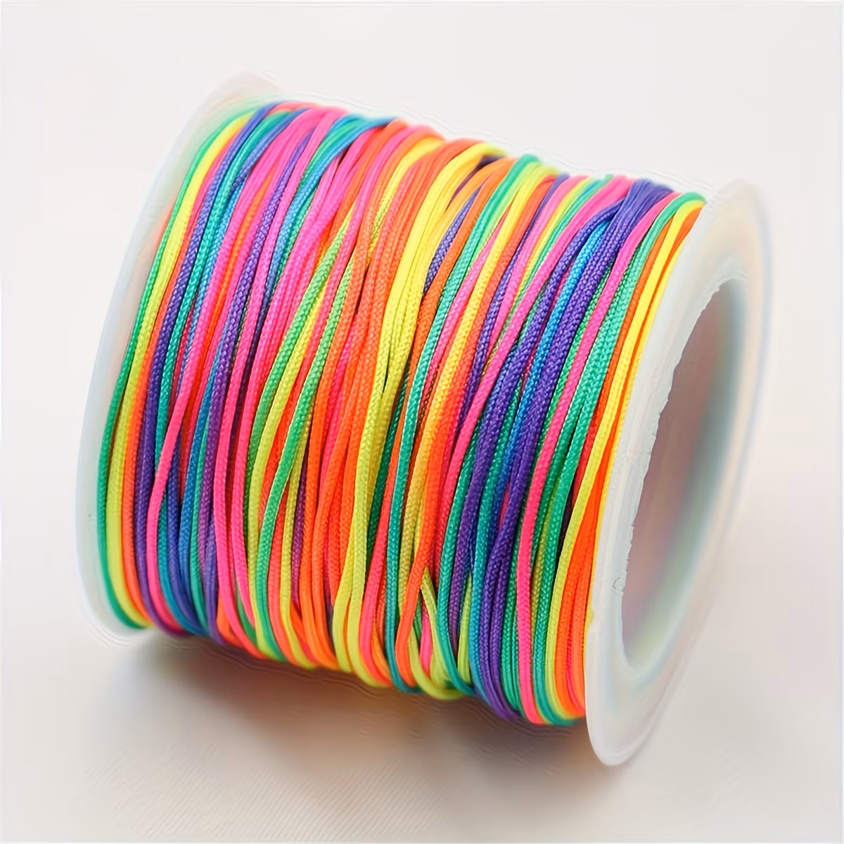 Snur Shamballa nylon multicolor 0.8mm rola 10m