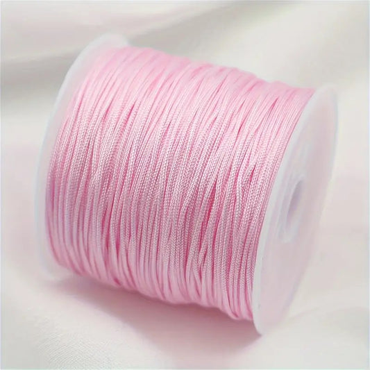 Snur Shamballa nylon roz 0.8mm rola 10m