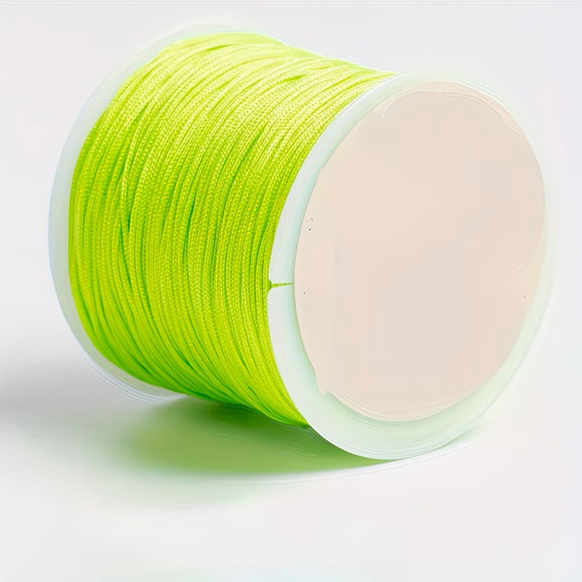 Snur Shamballa nylon verde neon 0.8mm rola 10m